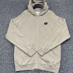 Diamond Supply Co. Hoodie Men Large Beige Full Zip Long Sleeve Pocket L